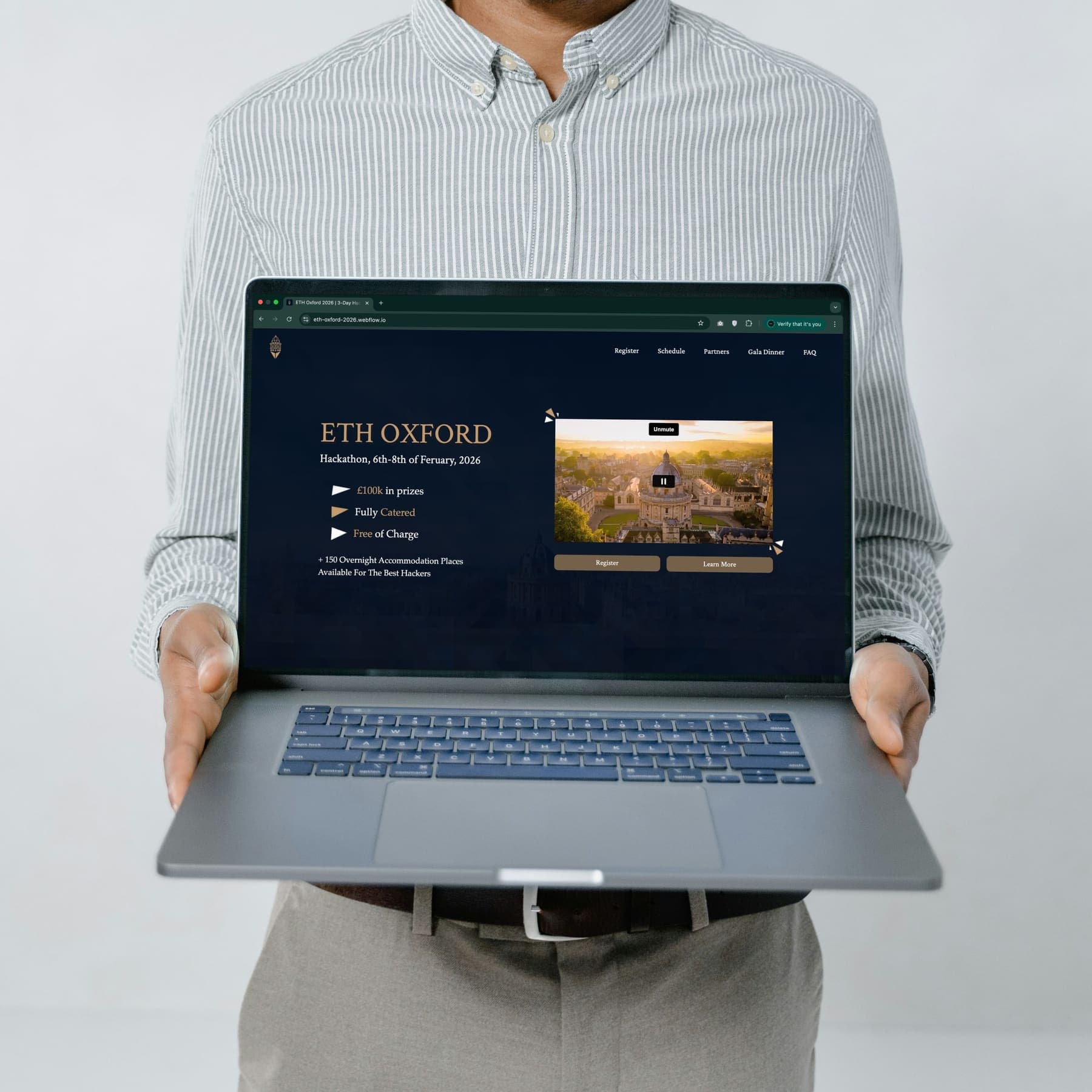 ETH Oxford — Automated event and registration platform for a leading UK hackathon