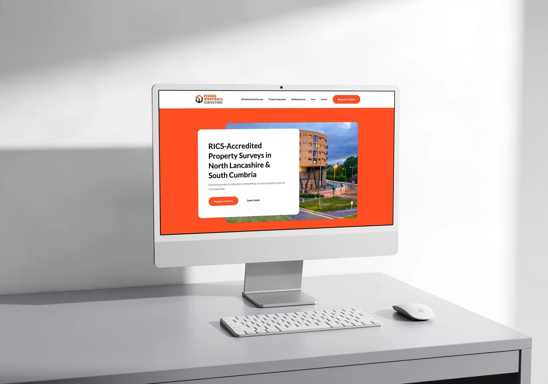 Fisher Wrathall Surveyors — A surveying practice’s website turned into a source of new instructions