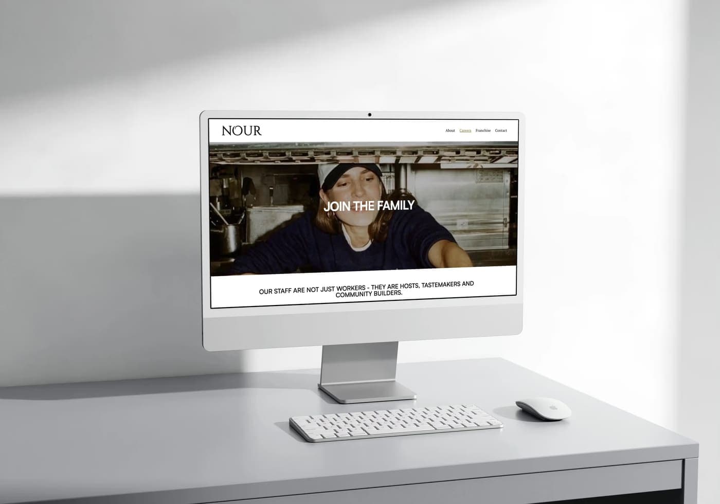 Nour Café London — website detail 3