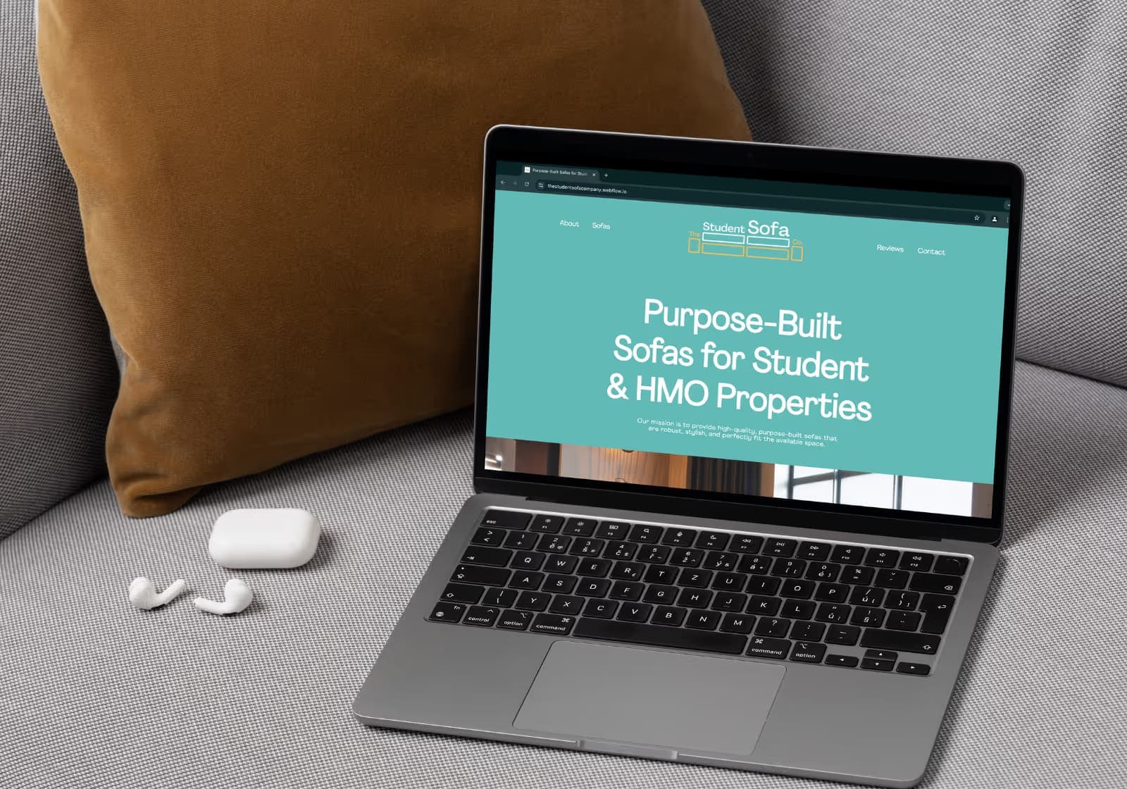 Student Sofa Company — A site for a custom student furniture business